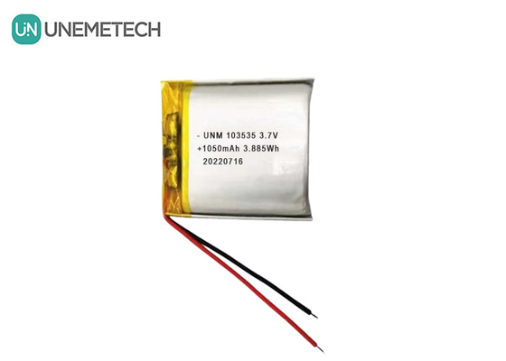3.7V 1050mAh Custom Compact Design Lipo Battery 103535 สําหรับเครื่องฉายภาพขนาดเล็ก