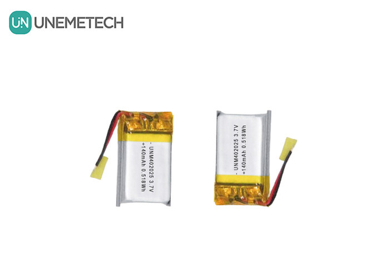 3.7V 140mAh 402025 แบตเตอรี่ชาร์จ Lipo แบตเตอรี่สําหรับเครื่องนวดขนาดเล็ก