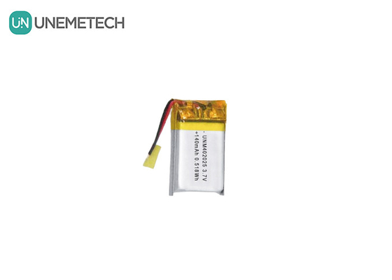 3.7V 140mAh 402025 แบตเตอรี่ชาร์จ Lipo แบตเตอรี่สําหรับเครื่องนวดขนาดเล็ก
