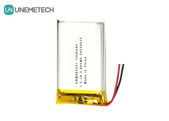 OEM ODM ปรับแต่ง 3.7V 1050mAh แบตเตอรี่ Li-ion โพลิเมอร์ 982441 สําหรับหูประตูที่ฉลาด