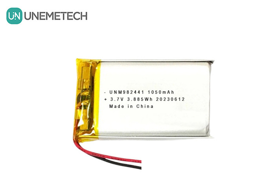 OEM ODM ปรับแต่ง 3.7V 1050mAh แบตเตอรี่ Li-ion โพลิเมอร์ 982441 สําหรับหูประตูที่ฉลาด