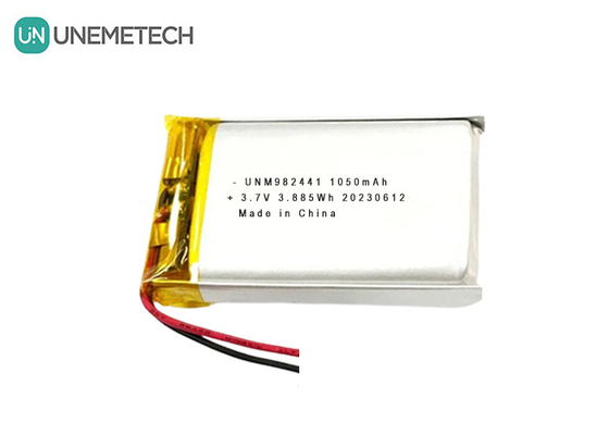 OEM ODM ปรับแต่ง 3.7V 1050mAh แบตเตอรี่ Li-ion โพลิเมอร์ 982441 สําหรับหูประตูที่ฉลาด