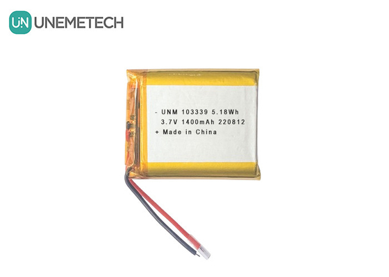 3.7V 1400mAh แบตเตอรี่พอลิเมอร์ลิตিয়ামไอออนประสิทธิภาพสูง 103339 สําหรับรถเล่น