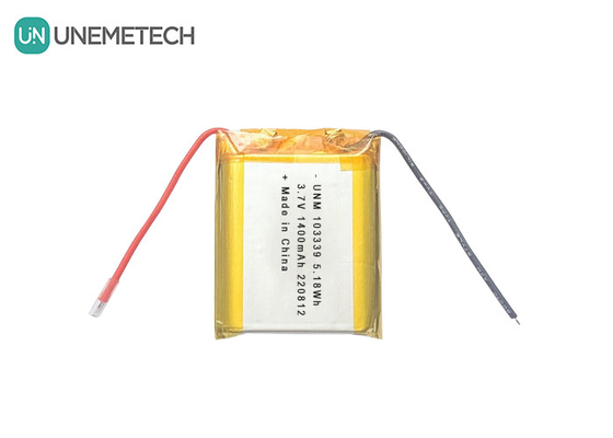 3.7V 1400mAh แบตเตอรี่พอลิเมอร์ลิตিয়ামไอออนประสิทธิภาพสูง 103339 สําหรับรถเล่น