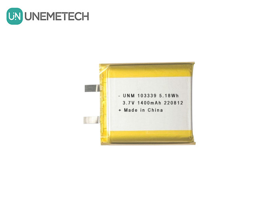 3.7V 1400mAh แบตเตอรี่พอลิเมอร์ลิตিয়ামไอออนประสิทธิภาพสูง 103339 สําหรับรถเล่น