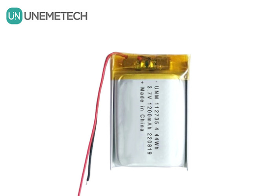 3.7V 1200mAh แบตเตอรี่ LiPo แบบยืดหยุ่นที่สามารถชาร์จใหม่ได้ 112735 สําหรับแท็บเล็ตอิเล็กทรอนิกส์