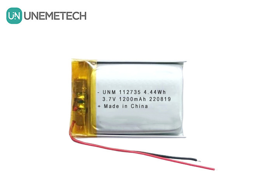 3.7V 1200mAh แบตเตอรี่ LiPo แบบยืดหยุ่นที่สามารถชาร์จใหม่ได้ 112735 สําหรับแท็บเล็ตอิเล็กทรอนิกส์