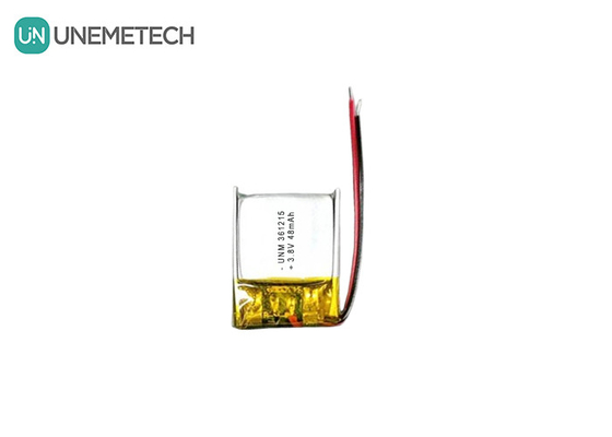3.8V 48mAh แบตเตอรี่พอลิเมอร์ลิตียมขนาดเล็กความดันสูง 361215 สําหรับอุปกรณ์ RFID