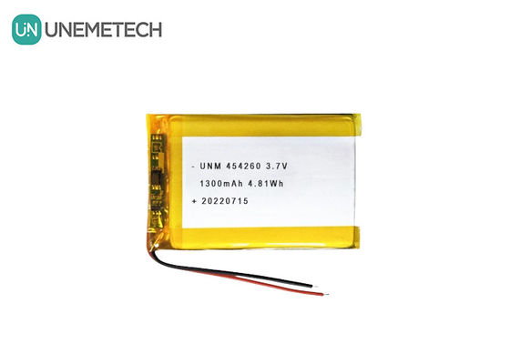 คุณภาพ แบตเตอรี่ลิเธียมไอออนโพลีเมอร์ 3.7V 1300mAh 454260 สำหรับระบบโซลาร์ โรงงาน