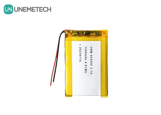 เซลล์แบตเตอรี่พอลิมเมอร์ไอออนลิตียม 3.7V 1300mAh 454260 สําหรับระบบโซลาร์