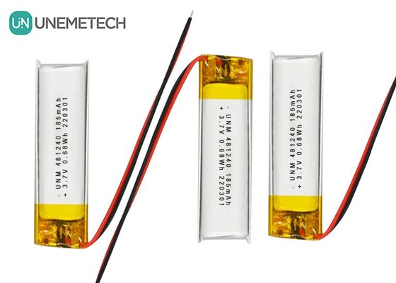 3.7V 185mAh 481240 แบตเตอรี่ลิตিয়ামไอออนและลิตিয়ামโพลีเมอร์สําหรับรถยนต์ DVR