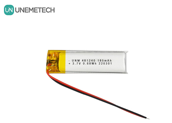 3.7V 185mAh 481240 แบตเตอรี่ลิตিয়ামไอออนและลิตিয়ামโพลีเมอร์สําหรับรถยนต์ DVR