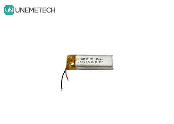 3.7V 145mAh 501232 แบตเตอรี่พอลิเมอร์ลิตียมแบบคอมแพคต์ สําหรับเครื่องบับบิล
