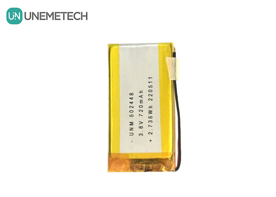 3.8V 720mAh LiPo แบตเตอรี่ความดันสูง LiHV 502448 สําหรับหูฟัง Bluetooth