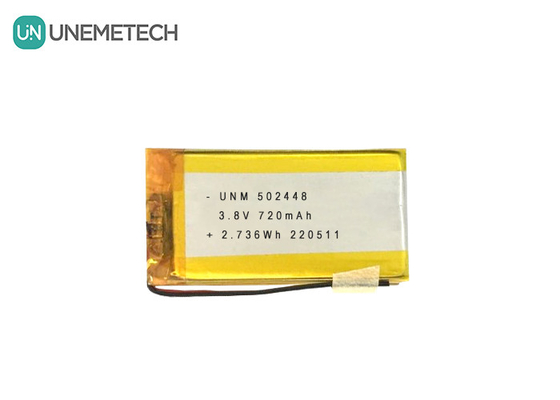 3.8V 720mAh LiPo แบตเตอรี่ความดันสูง LiHV 502448 สําหรับหูฟัง Bluetooth