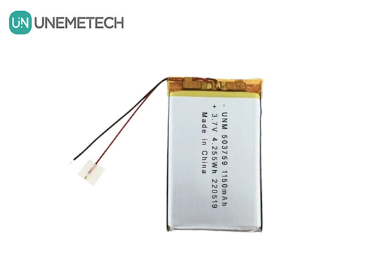 3.7V 1150mAh 503759 แบตเตอรี่ Lipo Polymer Rechargeable สําหรับเครื่องบันทึก
