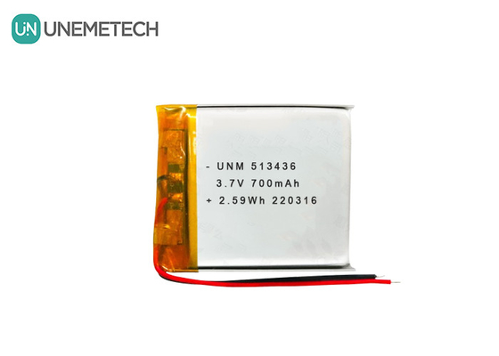3.7V 700mAh 513436 แบตเตอรี่โพลีเมอร์ไอออนลิเดียมที่สามารถชาร์จใหม่ได้ สําหรับเครื่องติดตาม GPS