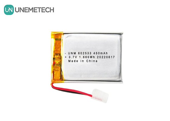 แบตเตอรี่ 3.7V 450mAh 602533 ไพโป้วงจรลึก สําหรับนาฬิกาสมาร์ท