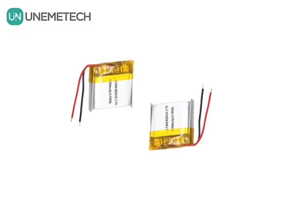 3.7V 200mAh ชาร์จเร็ว แบตเตอรี่โพลีเมอร์ Li-ion 802018 สําหรับเครื่องตัดผม