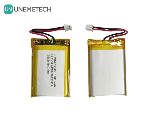 3.7V 1200mAh แบตเตอรี่พอลิเมอร์ลิตียมชาร์จเร็ว 653450 สําหรับกล้องดิจิตอล