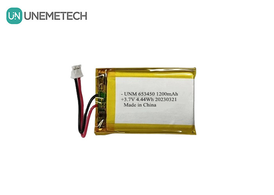 3.7V 1200mAh แบตเตอรี่พอลิเมอร์ลิตียมชาร์จเร็ว 653450 สําหรับกล้องดิจิตอล