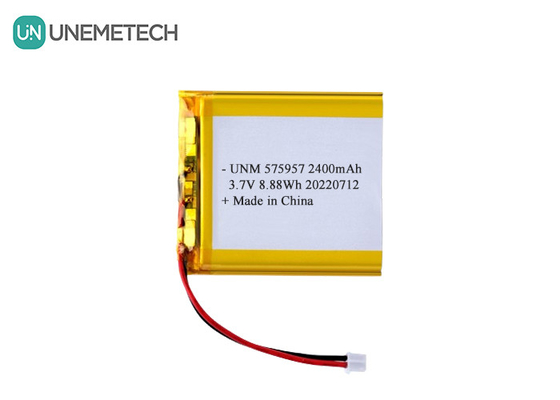 3.7V 2400mAh แบตเตอรี่พอลิเมอร์ลิตยูไอนแบบชาร์จใหม่ 575957 สําหรับชั่งอิเล็กทรอนิกส์