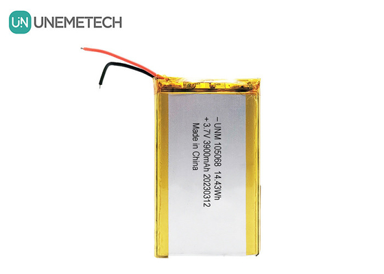 3900mAh แบตเตอรี่ Li-Polymer ความจุสูง 105068 3.7V แบตเตอรี่ Lipo สําหรับแท็บเล็ต