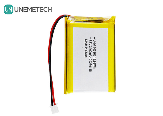 แบตเตอรี่ Lipo ความดันสูง 103962 3.8V 3400mAh แบตเตอรี่ LiHV สําหรับกล้องดิจิตอล