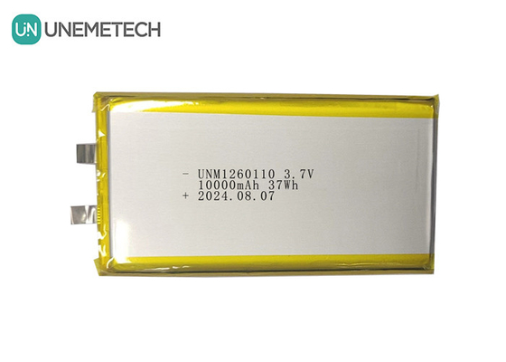 3.7V 10000mAh แบตเตอรี่พอลิเมอร์ลิตียมจุลินทรีย์จุลินทรีย์จุลินทรีย์จุลินทรีย์ 1260110 สําหรับแท็บเล็ต