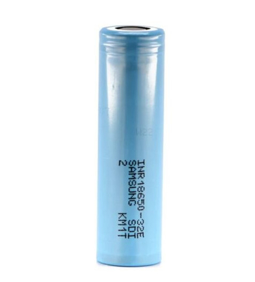Samsung 32E 18650 3200mAh 6.4A แบตเตอรี่ 3.65V เซลล์ลิตยูมไอออนทรงกระบอก INR18650-32E