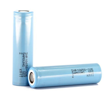 Samsung 32E 18650 3200mAh 6.4A แบตเตอรี่ 3.65V เซลล์ลิตยูมไอออนทรงกระบอก INR18650-32E