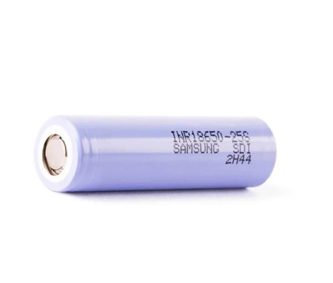 Samsung 25S 18650 แบตเตอรี่ 20A ขนาด 2500mAh แบตเตอรี่ 3.6V แบตเตอรี่ลิทธิียมไอออนกระบอก INR18650-25S