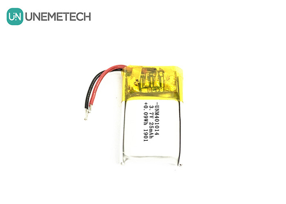 3.7V 25mAh 401014 แบตเตอรี่ Lipo ชาร์จใหม่ขนาดเล็กสําหรับแว่นตาฉลาด