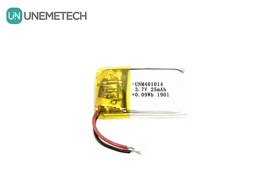 3.7V 25mAh 401014 แบตเตอรี่ Lipo ชาร์จใหม่ขนาดเล็กสําหรับแว่นตาฉลาด