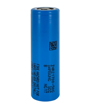 ซัมซุง 50G 21700 5000mAh 9.8A แบตเตอรี่ 3.63V แบตเตอรี่ลิทธิียมไอออนเซลล์ INR21700-50G