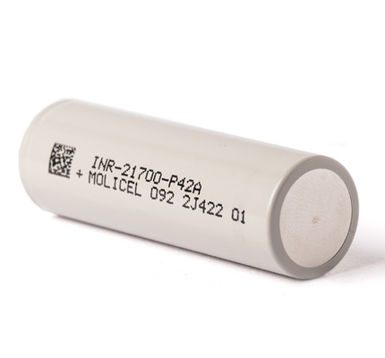 โมลิเซล 21700 P42A 4200mAh 45A แบตเตอรี่ INR-21700-P42A แบตเตอรี่ชั้นบน