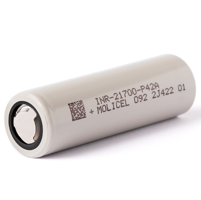 โมลิเซล 21700 P42A 4200mAh 45A แบตเตอรี่ INR-21700-P42A แบตเตอรี่ชั้นบน