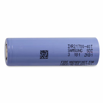 Samsung 40T 21700 4000mAh 35A แบตเตอรี่ 3.6V แบตเตอรี่ลิทธิียมไอออนเซลล์ INR21700-40T