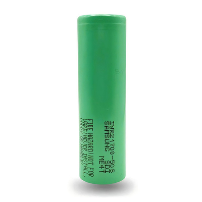 Samsung 50S 21700 แบตเตอรี่ 5000mAh แบตเตอรี่ 25A แบตเตอรี่ 3.6V แบตเตอรี่ลิทธิียมไอออน เซลล์ INR21700-50S