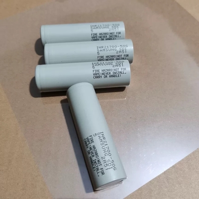 ซัมซุง 50G 21700 5000mAh 9.8A แบตเตอรี่ 3.63V แบตเตอรี่ลิทธิียมไอออนเซลล์ INR21700-50G