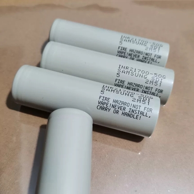 ซัมซุง 50G 21700 5000mAh 9.8A แบตเตอรี่ 3.63V แบตเตอรี่ลิทธิียมไอออนเซลล์ INR21700-50G