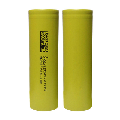5000mAh 21700 แบตเตอรี่ Li-Ion สามารถชาร์จได้ INR21700-50E สําหรับอุปกรณ์ครัวเรือน