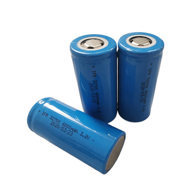 LiFePO4 32700 3.2V 6000mAh แบตเตอรี่ LFP แบตเตอรี่ลิตยูมเหล็กฟอสฟาตหมุนเวียน