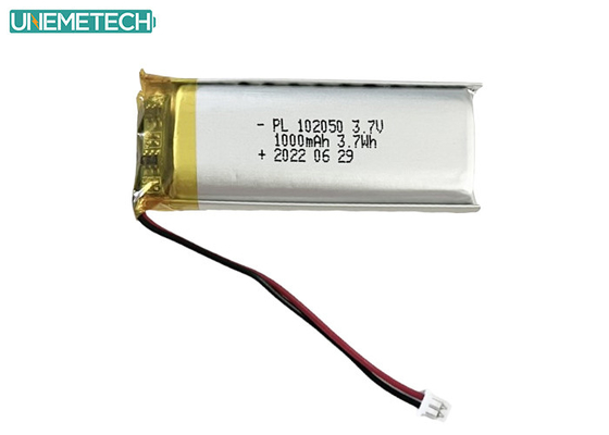 แบตเตอรี่ Lipo ขนาด 1000mAh แบตเตอรี่โพลีเมอร์ไอออนลิเดียม 102050 สําหรับผลิตภัณฑ์ความงาม