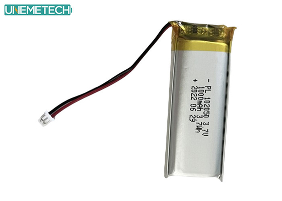 แบตเตอรี่ Lipo ขนาด 1000mAh แบตเตอรี่โพลีเมอร์ไอออนลิเดียม 102050 สําหรับผลิตภัณฑ์ความงาม
