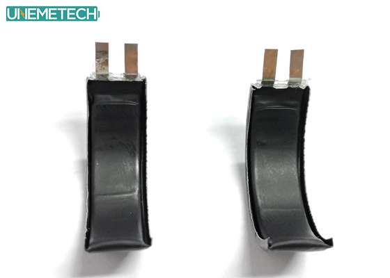 แบตเตอรี่พอลิเมอร์ลิตียมโค้ง UNM150728 3.8V 20mAh สําหรับแหวนติดตามสุขภาพ