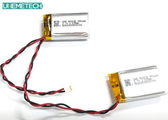 2C แบตเตอรี่ Lipo ชาร์จเร็ว 902030 2P 3.7V 1100mAh แบตเตอรี่พอลิเมอร์ลิตியம்