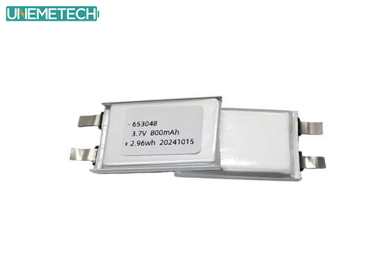 20C อัตราการปล่อยไฟฟ้าสูง 3.7V 800mah แบตเตอรี่ Lipo 653048 สําหรับเครื่องบิน RC