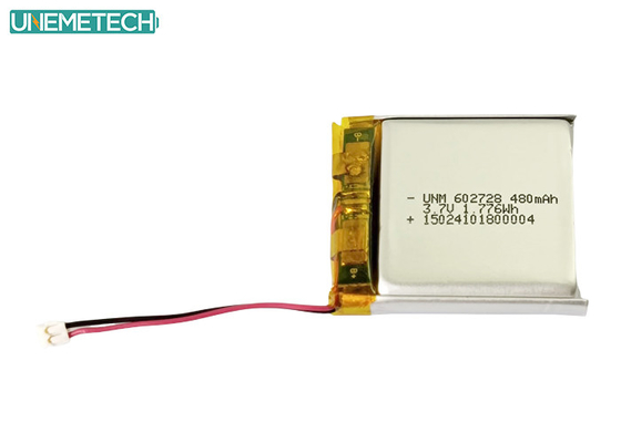 3.7V 480mAh 602728 แบตเตอรี่ Li-ion โพลิเมอร์ที่สามารถชาร์จได้ สําหรับเครื่องบันทึกขนาดเล็ก
