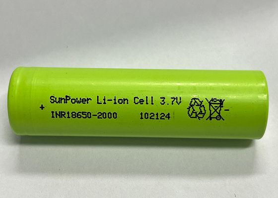 ซันพาวเวอร์ 18650 2000mAh 20A แบตเตอรี่ลิตিয়ামไอออนที่สามารถชาร์จใหม่ได้ เซลล์ 3.7V แบตเตอรี่ลิตিয়ামไอออนสําหรับเครื่องมือไฟฟ้า